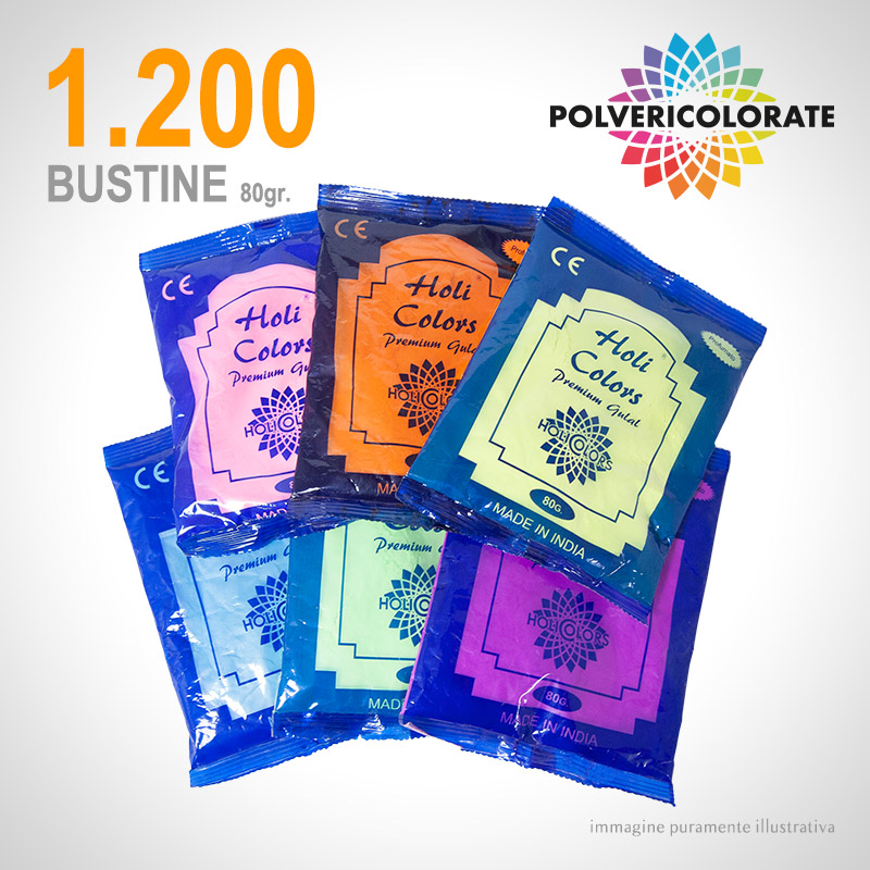 Polveri Colorate HoliColors - 1.200 bustine