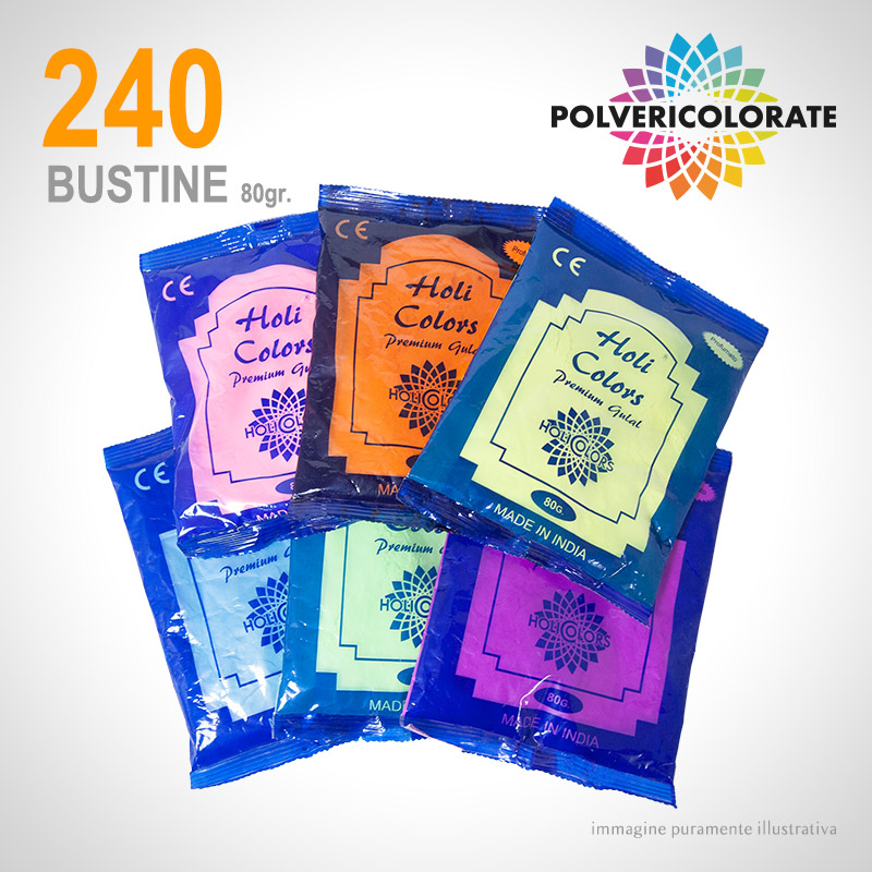 Polveri Colorate HoliColors - 240 bustine
